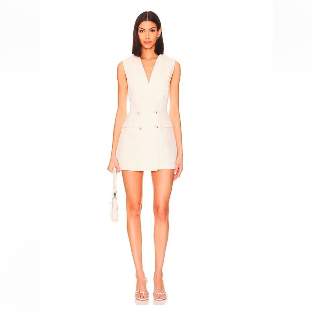 Steve Madden Cream Sleeveless Romper